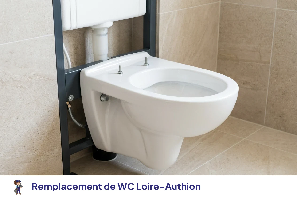 Remplacement de WC à Loire-Authion