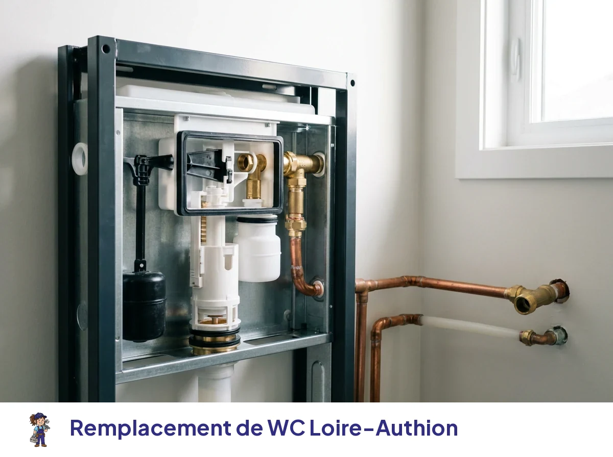 Remplacement de WC à Loire-Authion