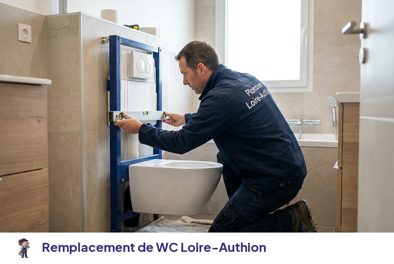 Remplacement de WC à Loire-Authion